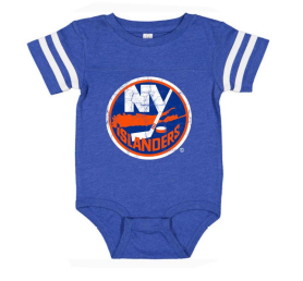 NY Islanders Infant Primary Football Onesie | Isles Lab 24M