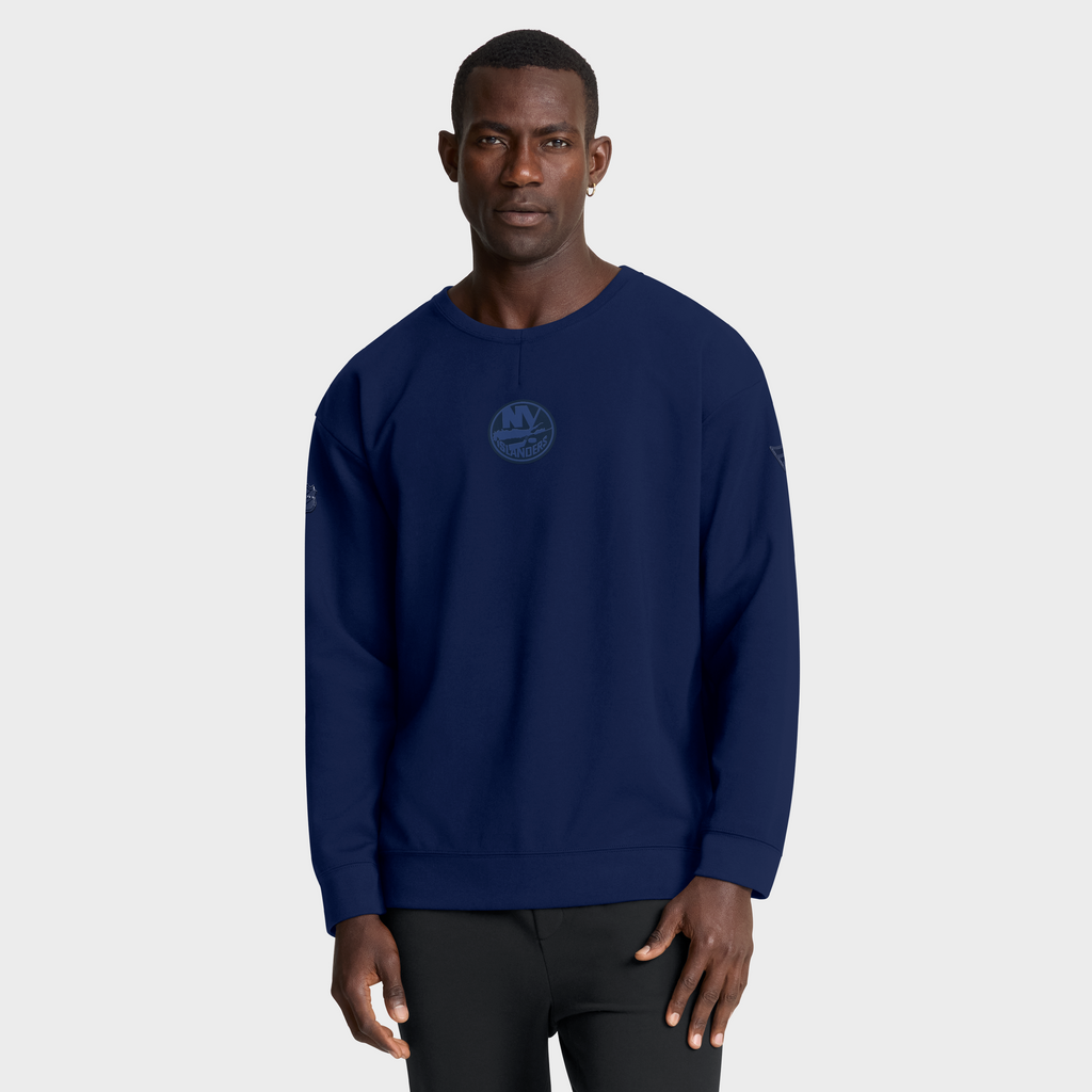 Islanders Authentic Pro Road Fleece Tonal Crew
