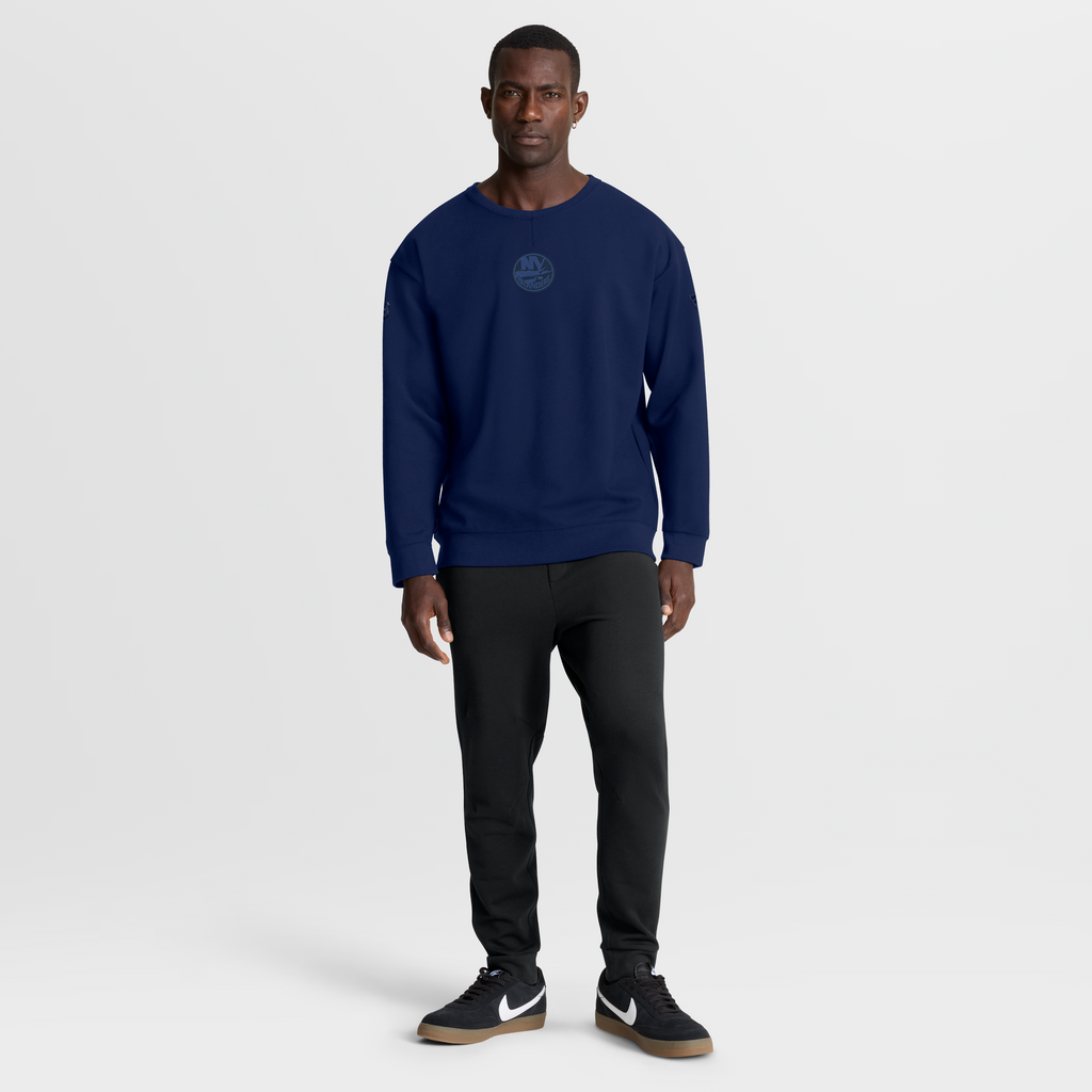 Islanders Authentic Pro Road Fleece Tonal Crew