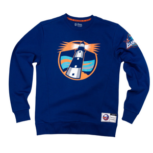 Islanders Fisherman Lighthouse Applique Crewneck