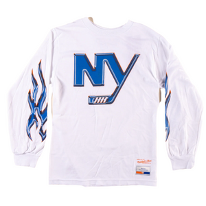 Platinum Ice Hockey Flame White Tee