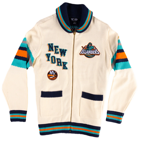 New York Islanders Lighthouse Jacquard Colorblock Sweater