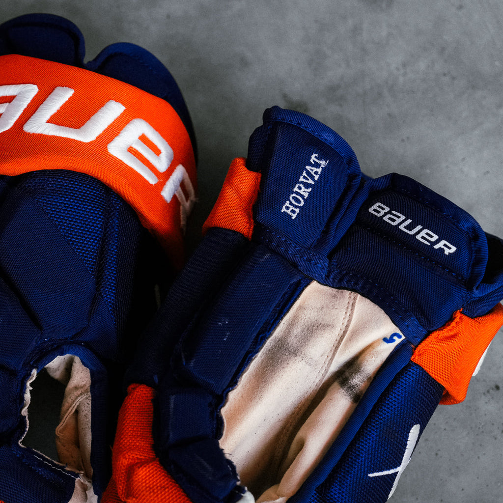 Bo Horvat Game Used Home/Away Gloves