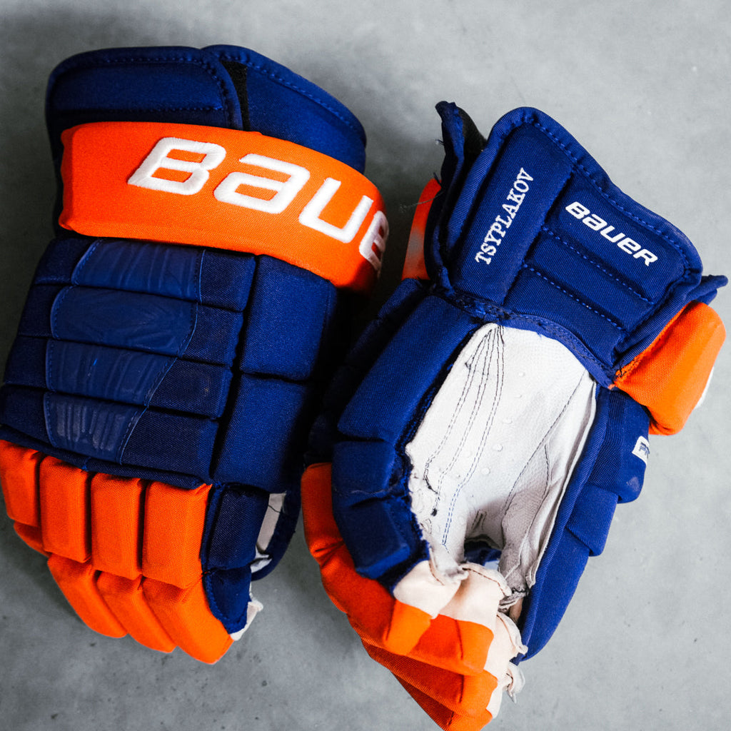Maxim Tsyplakov Game Used Home/Away Gloves