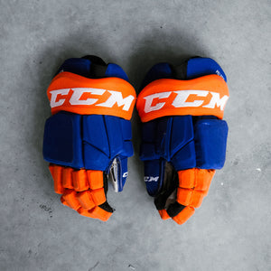 Adam Pelech Game Used Home/Away Gloves