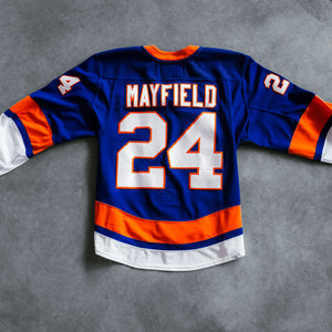 Mayfield Game Used Royal Jersey