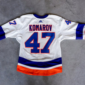 Leo Komarov Game Used Adidas Away Jersey