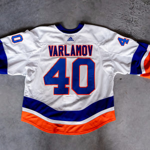 Varlamov Game Used Away Jersey