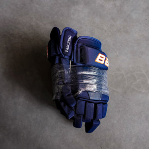 Fasching Game Used Navy Gloves