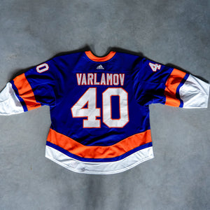 Varlamov Game Used Home Jersey