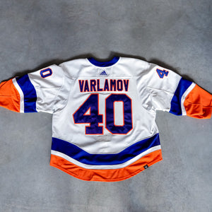Varlamov Game Used Away Jersey