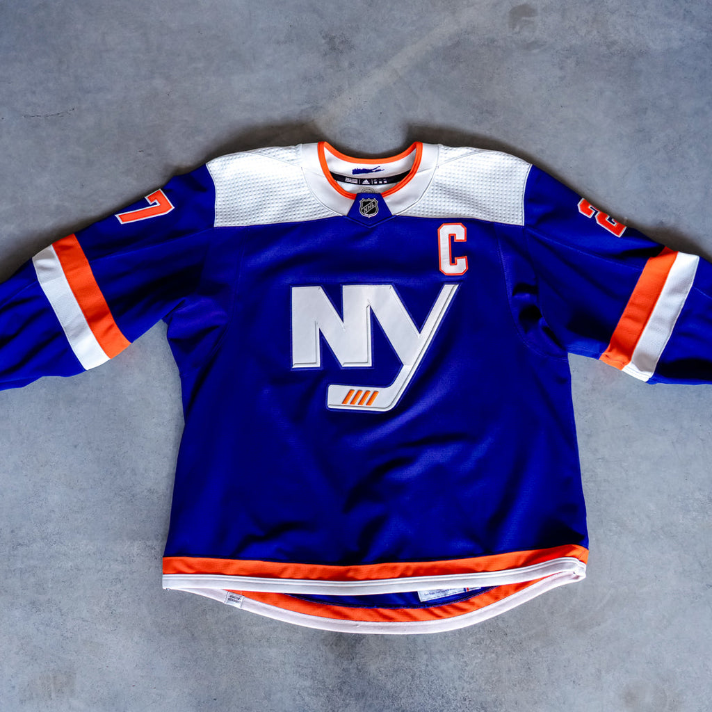 Anders Lee Game Used Adidas Third Jersey