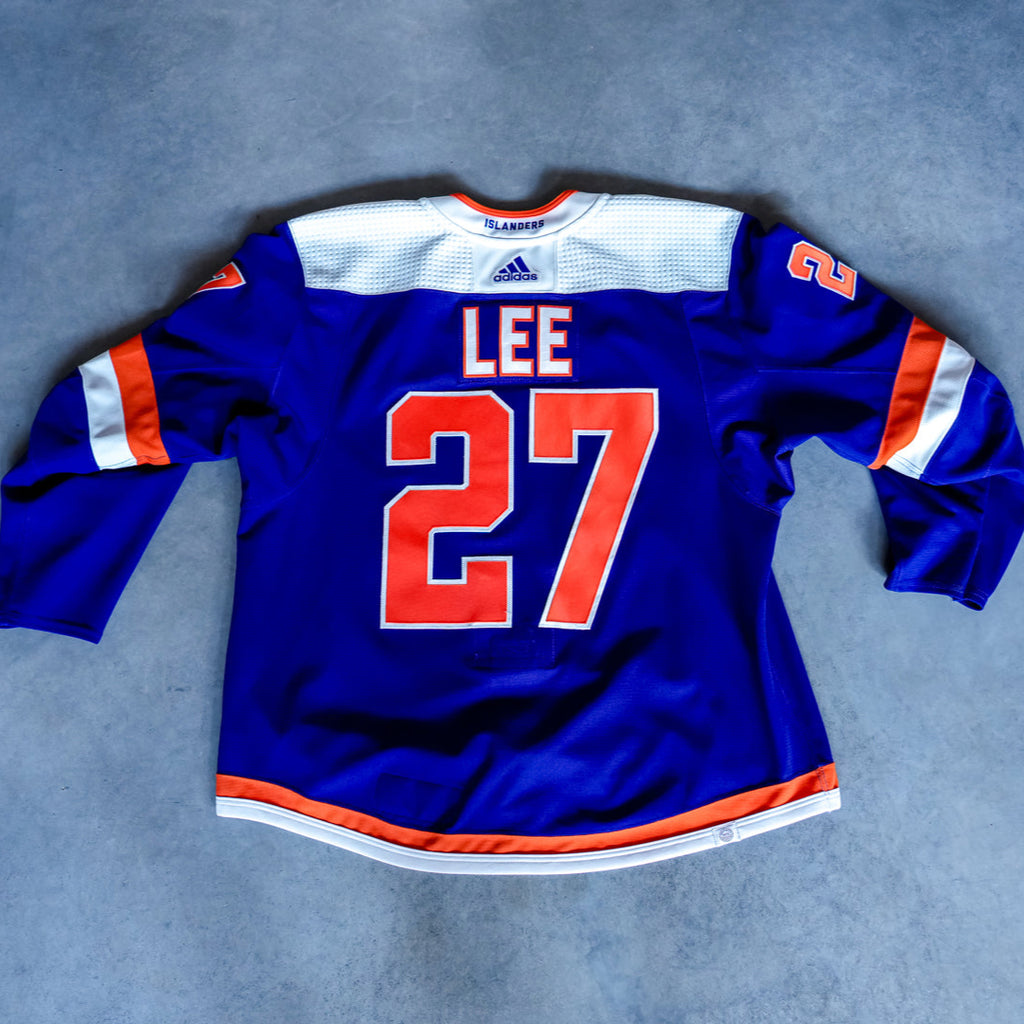 Anders Lee Game Used Adidas Third Jersey