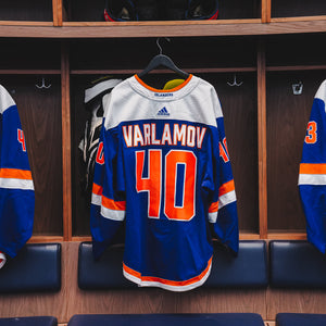Varlamov Game Used Third Jersey