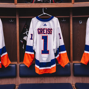 Greiss Game Used Away Jersey