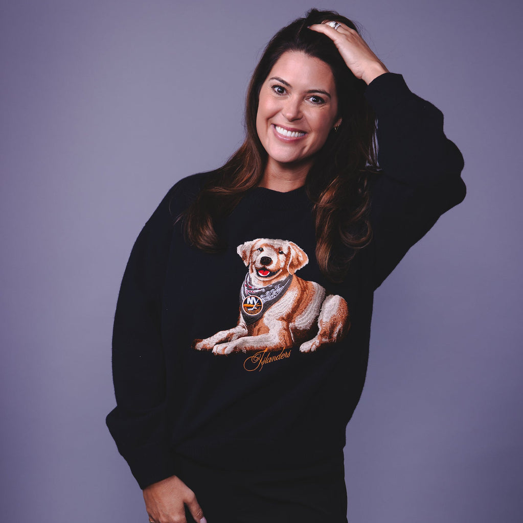 Islanders x Kevin Leonel Navy Dog Sweater
