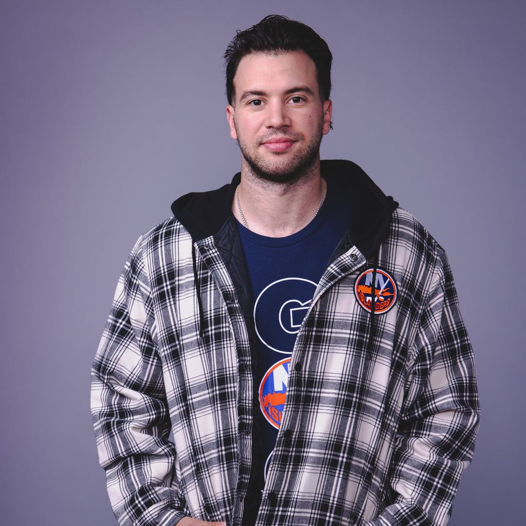 Islanders Plaid Primary Shacket