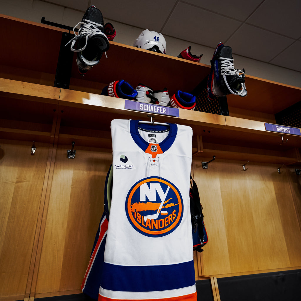 Matthew Schaefer NHL Debut Game Used Away Jersey