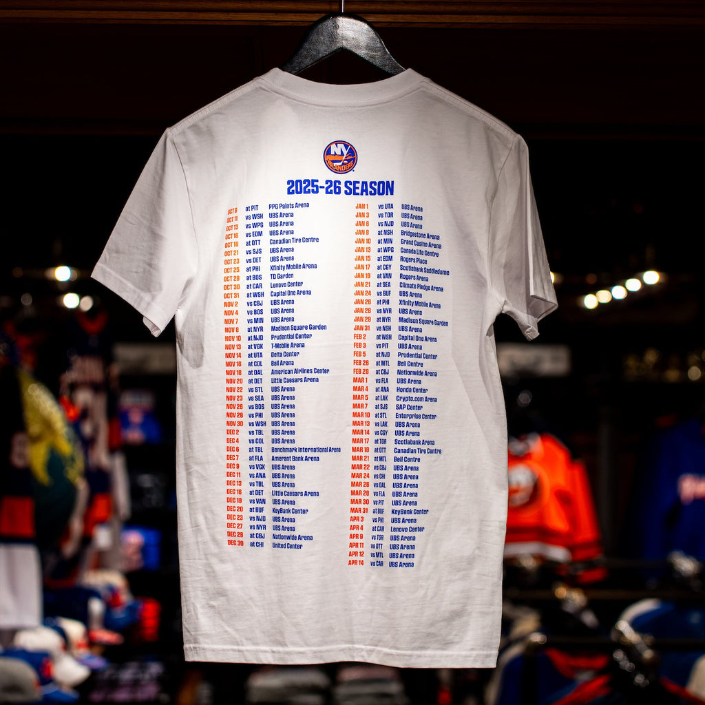 2025-2026 New York Islanders Season Schedule Tee