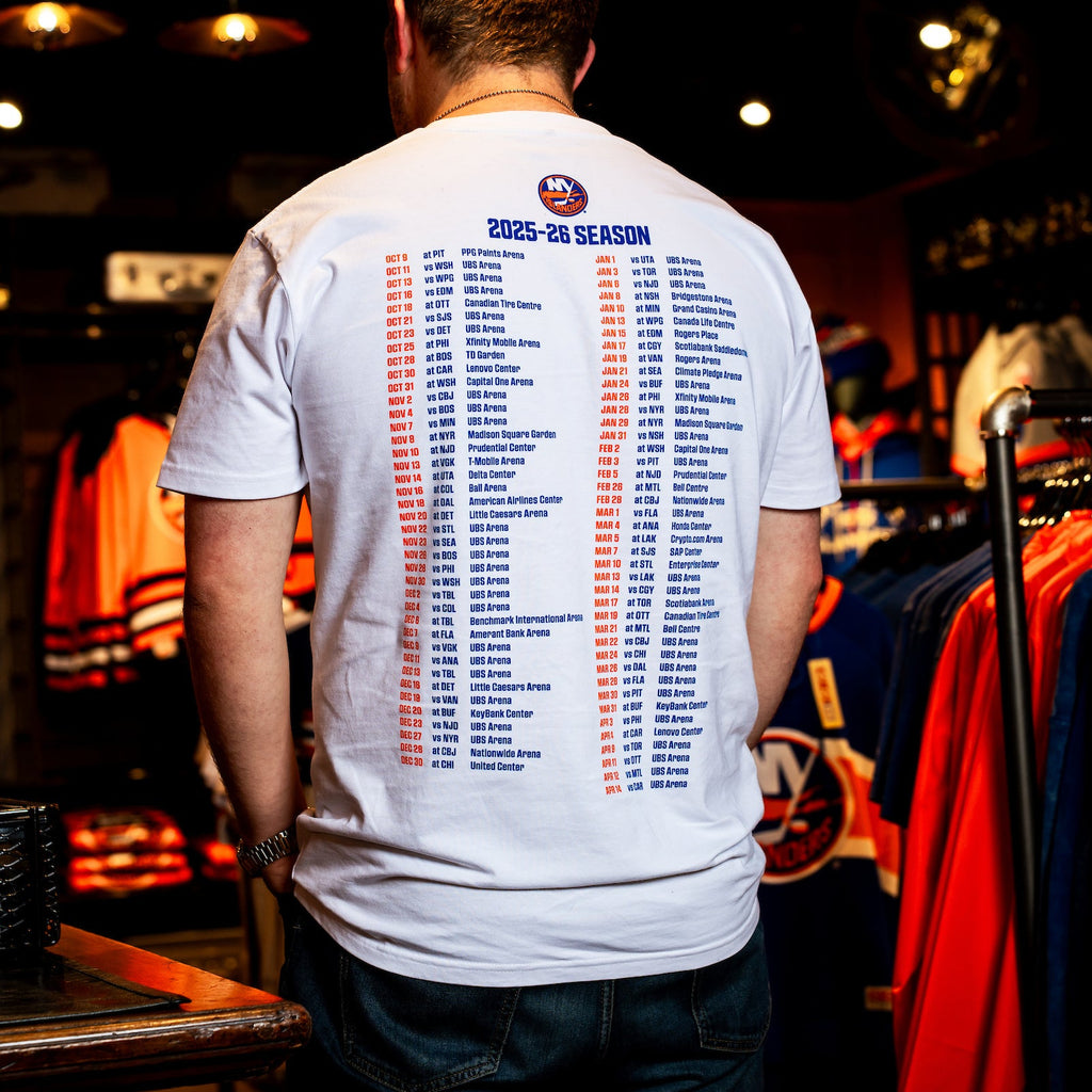 2025-2026 New York Islanders Season Schedule Tee