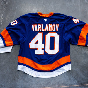 Varlamov Game Used Home Jersey