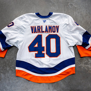 Varlamov Game Used Away Jersey