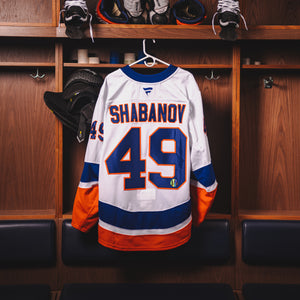 Maxim Shabanov NHL Debut Game Used Away Jersey Set 1