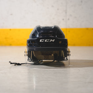 CCM Game Used Navy Helmet