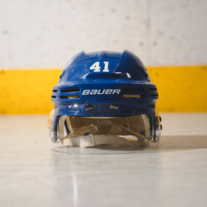 Bortuzzo Game Used Royal Helmet