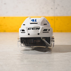 Bortuzzo Game Used White Helmet
