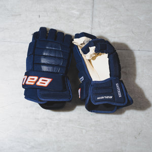 Gauthier Game Used Navy Gloves