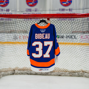 #37 Bibeau Bridgeport Home Jersey