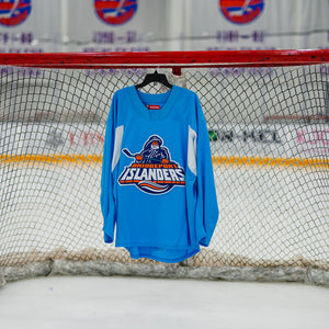 Bridgeport Fisherman Logo Light Blue Practice Jersey