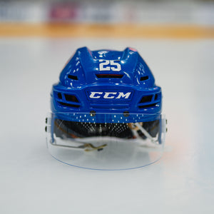Cholowski Game Used Royal Helmet