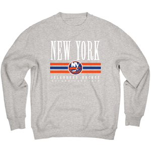 Primary Hockey Striped Crewneck