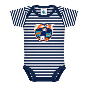 Lighthouse Striped Infant Bodysuit