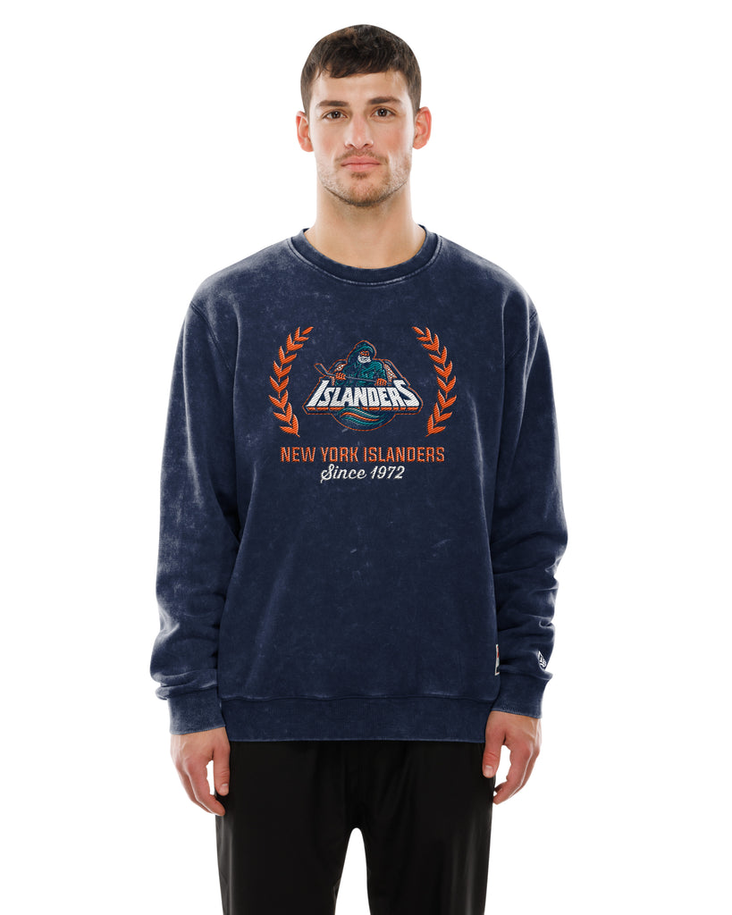Islanders Mens Washed Fisherman Crew