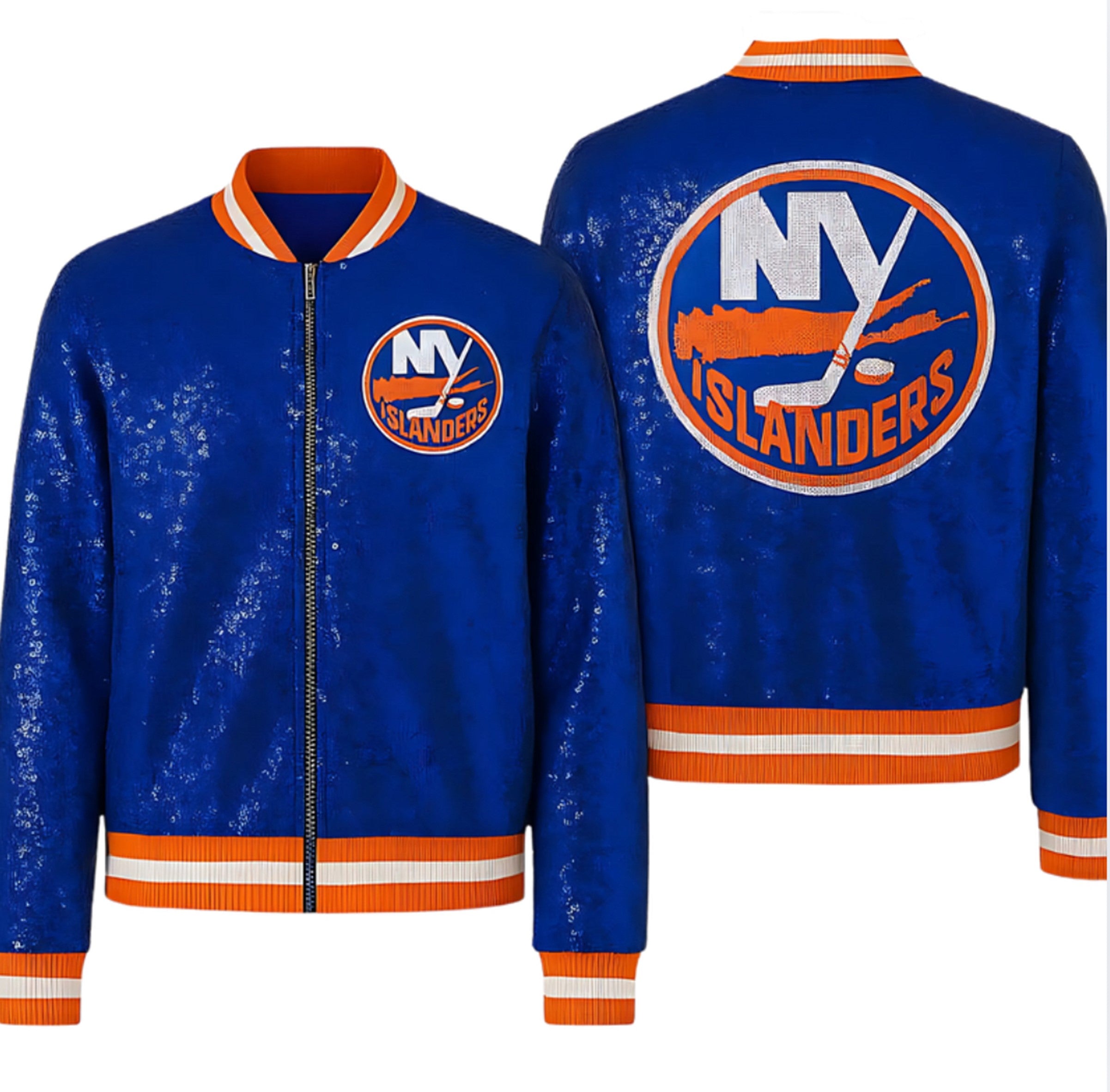New York Islanders Women's Sequin Bomber Jacket – Isles Lab