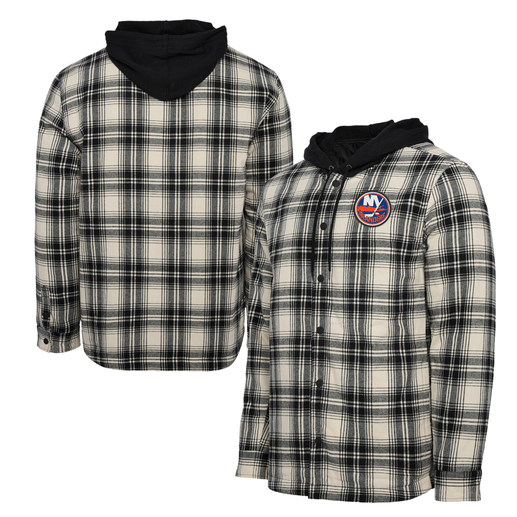 Islanders Plaid Primary Shacket