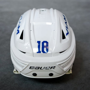 Pierre Engvall Game Used White Helmet