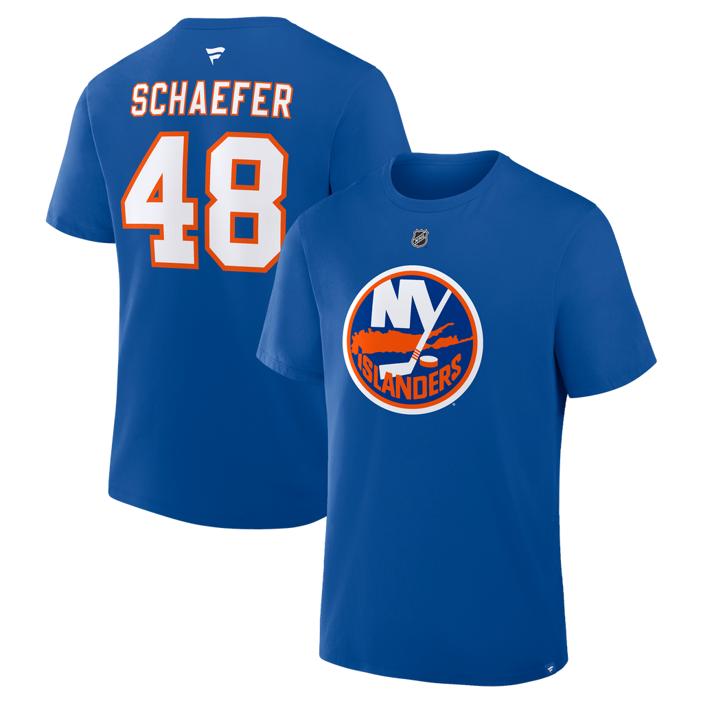 Matthew Schaefer New York Islanders Name & Number T-Shirt