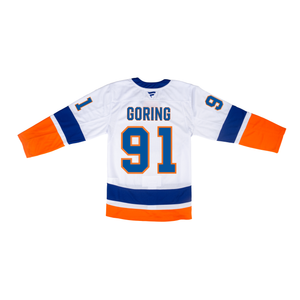 #91 Goring Men's Premium White Jersey