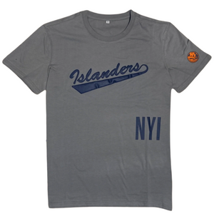 Sports Script NYI Grey Short Sleeve Tee