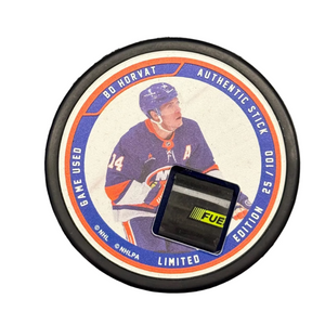 Horvat Game Used Stick Puck