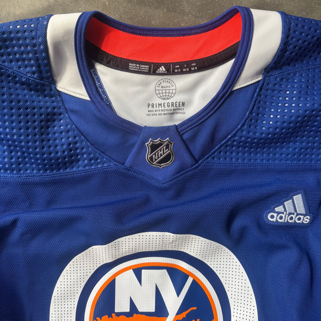New York Islanders Adidas Blue Goalie Practice Jersey
