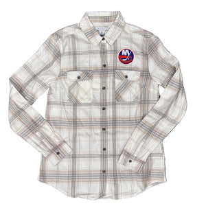 Islanders Womens Flannel Plaid Shirt