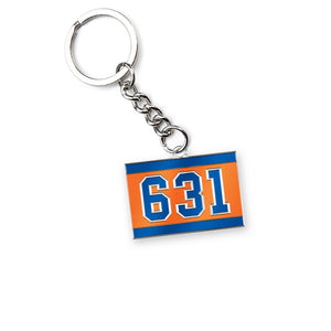 631 Area Code Key Chain