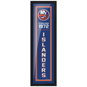 New York Islanders 6x22 Established Framed Sign