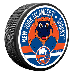 Sparky Mascot Textured Puck