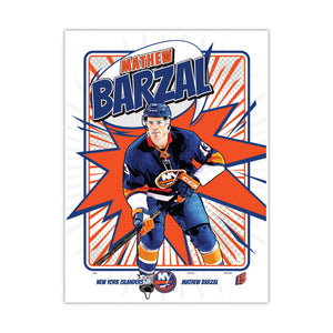#13 Barzal KABOOM 12x16 Poster